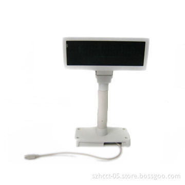 Desktop Stand VFD POS Display with 12V DC Power Supply and 96 ASCII Characters Type, VFD Mode